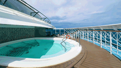 Azamara Quest The Sanctum outdoor area with whirlpool