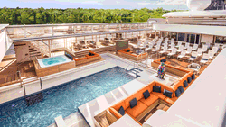 Hanseatic spirit pool deck