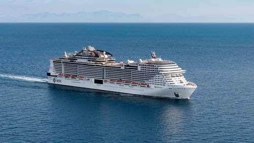 MSC Meraviglia outside view