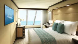 Enchanted Princess oceanview stateroom