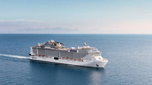 MSC Bellissima outside view