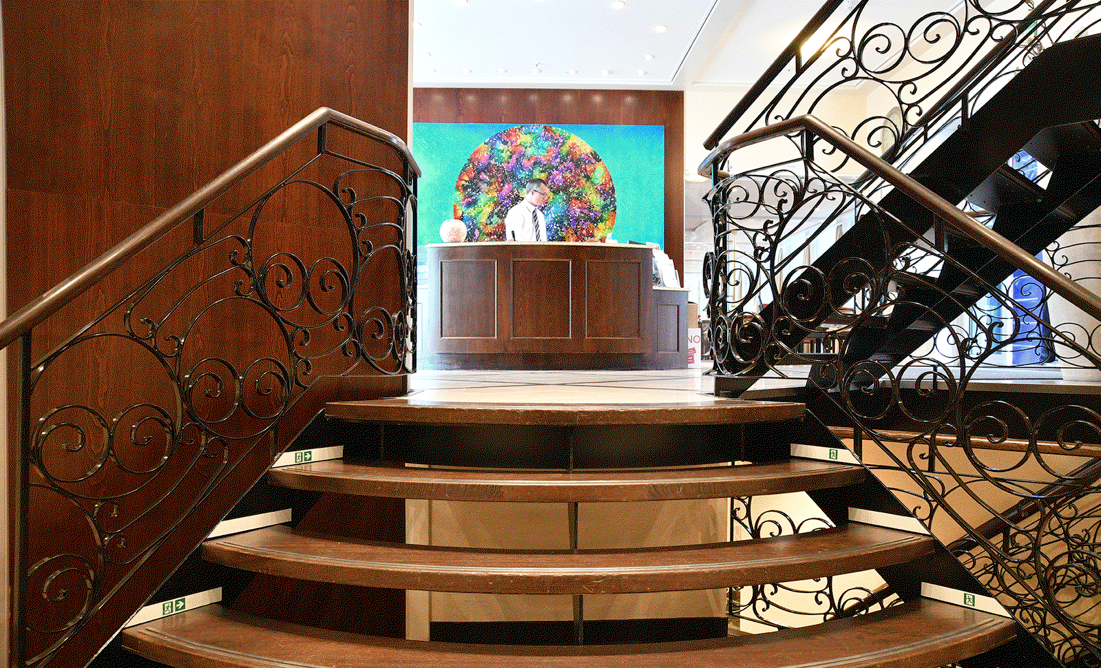 stairs reception