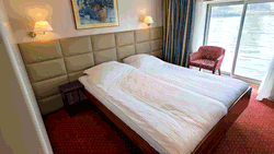 VistaGrace stateroom with French balcony cat. MD2/OD2/ODS