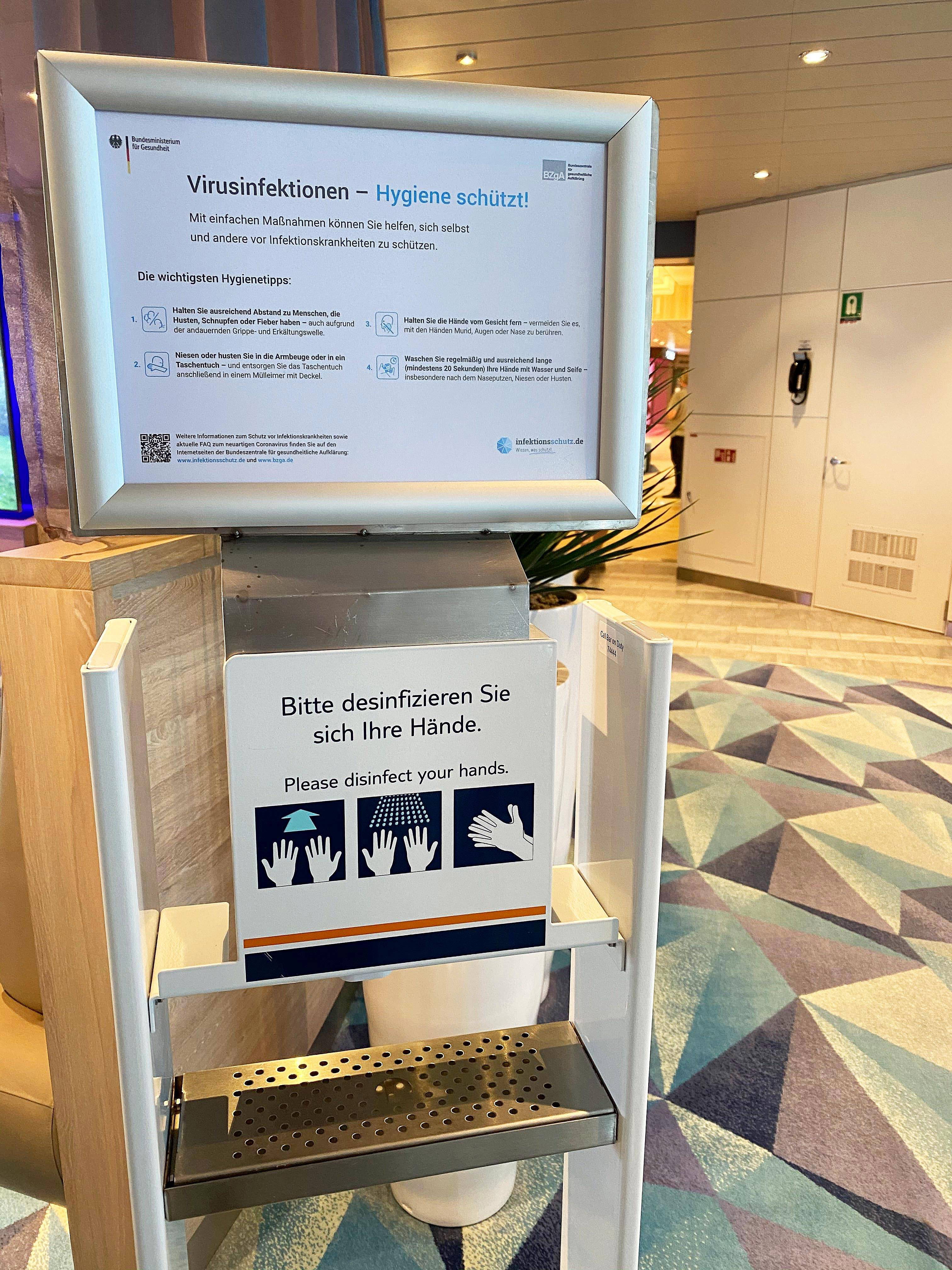 Desinfektionsspender.
