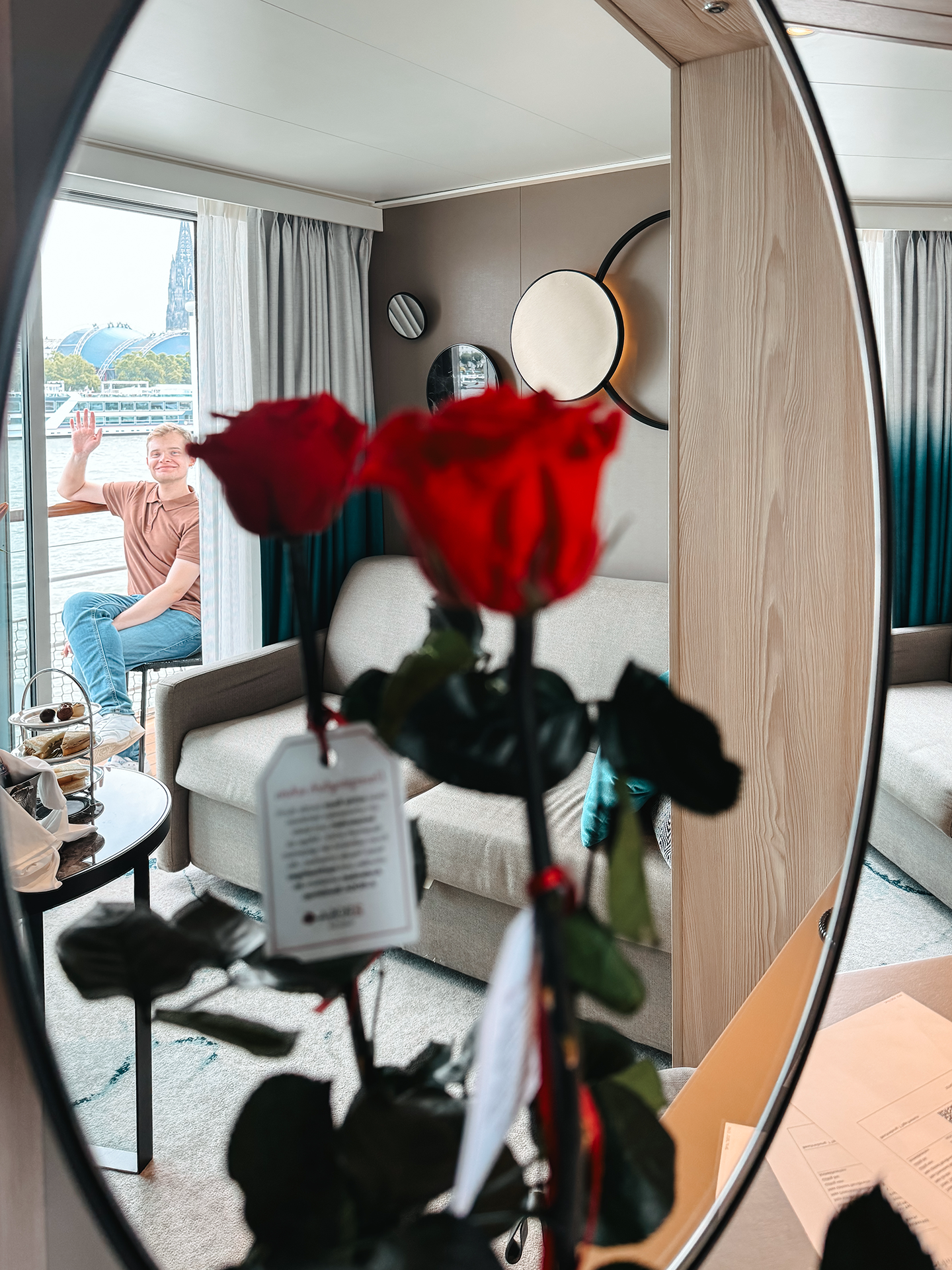 A-ROSA SENA Rose in der Kabine