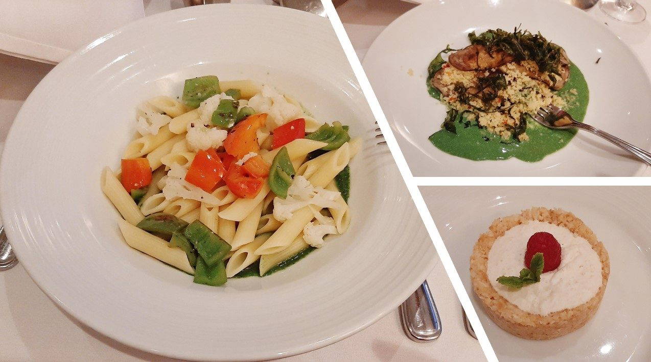 Vegane Speisen bei Royal Caribbean