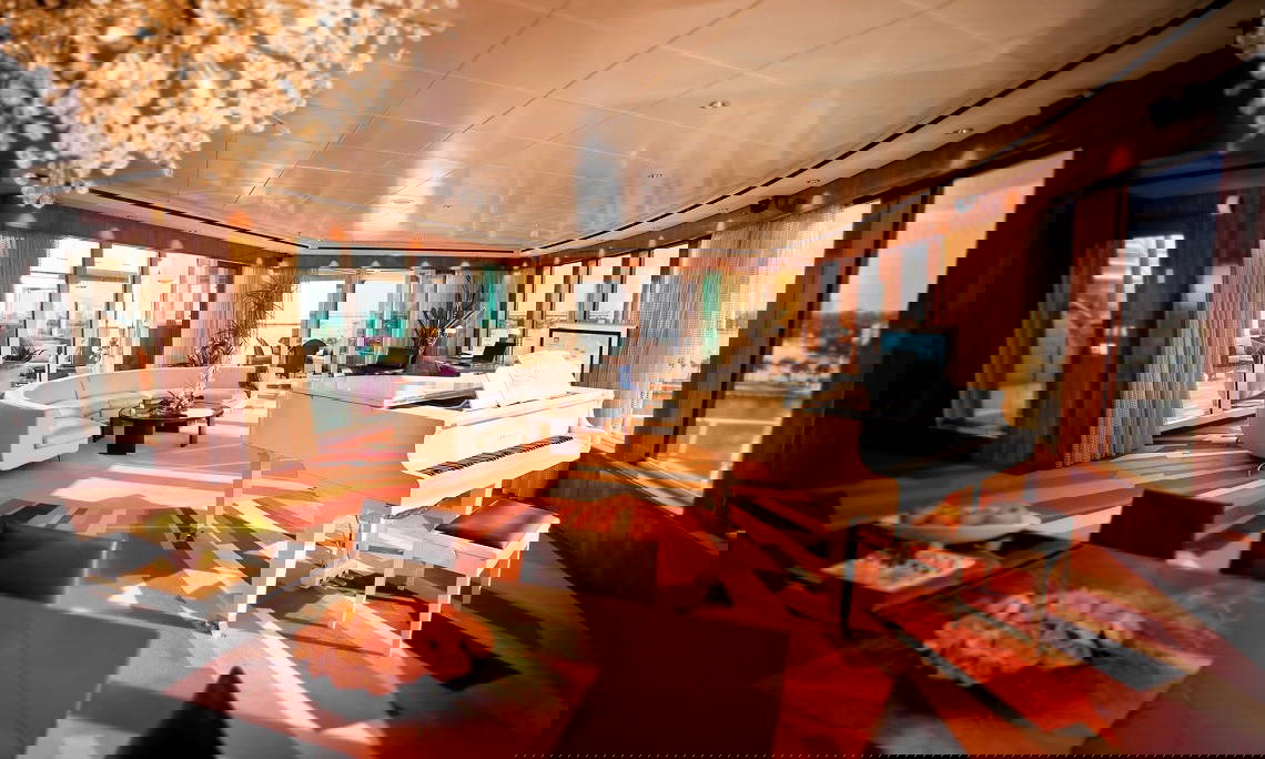 Garden Villa Wohnbereich auf der Norwegian Pearl